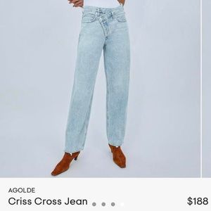 Agolde crisscross jeans size 25